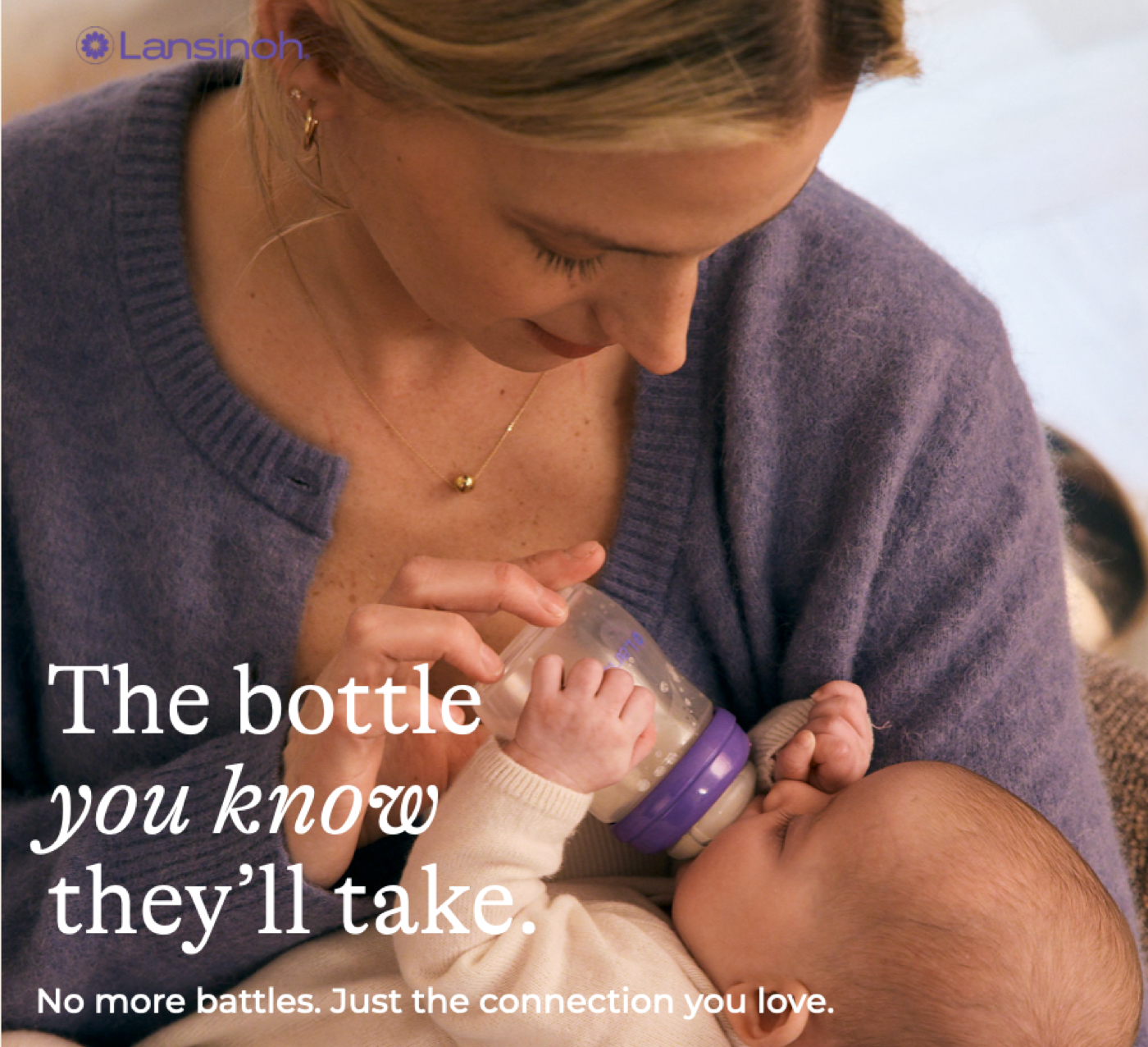Lansinoh campaign — The bottle you know they'll take