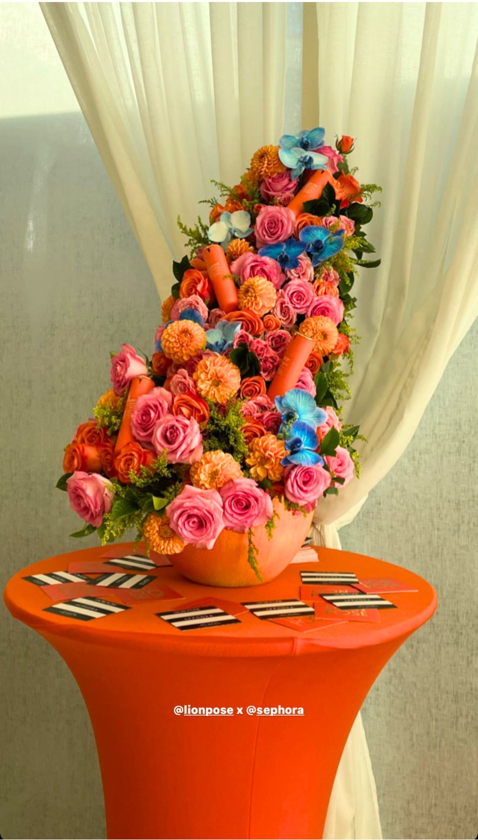 Launch event florals